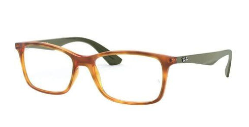 RAYBAN Unisex Eyeglasses RX7047-5990 Yellow Light Havana 54-17-140